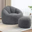 Fauteuil à billes souple avec repose-pieds-566880323