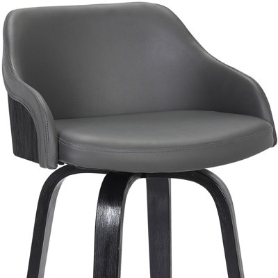 Tabouret de bar pivotant en similicuir