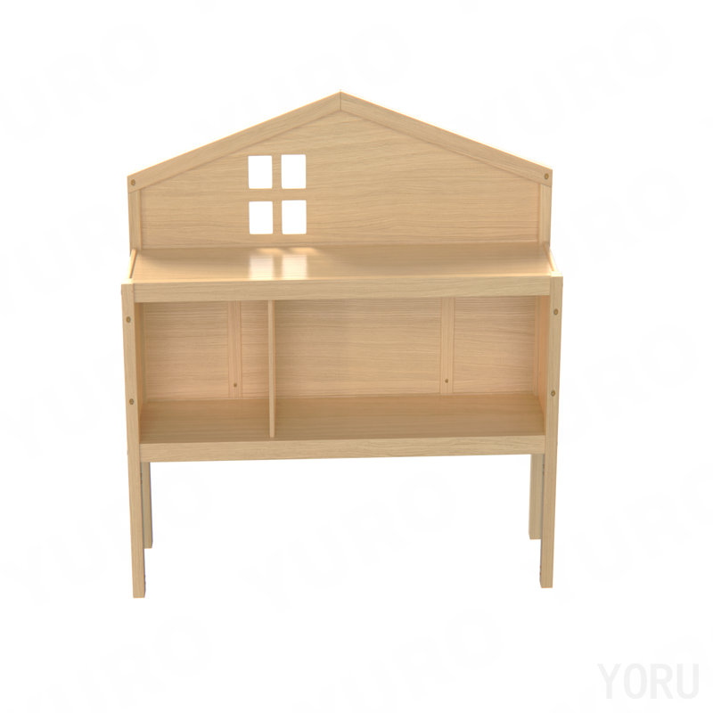 Armoire de rangement pour tête de lit double - Naturel (tête de lit seulement), Naturel