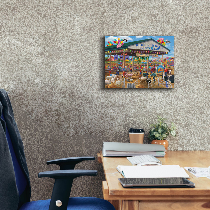 "The County Fair" par Bigelow Illustration, H 12 po x l 16 po x P 0,75 po