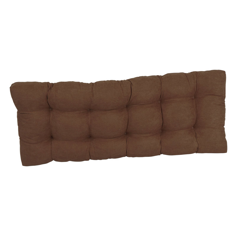 Coussin de siège en microsuède pour l'intérieur, L 46 po x P 19 po, Chocolat
