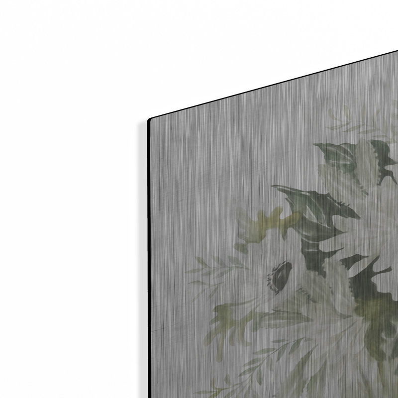 «Fresh Blooms 1» par Cindy Jacobs, art mural en métal, H 24 po x l 36 po
