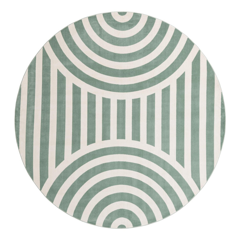 Tapis pour enfant Unique Loom Lines, Rond 7 pi 10 po