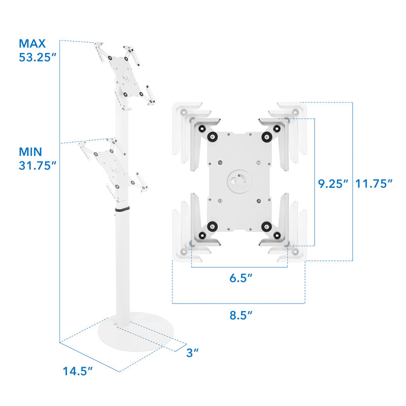 Tablet Mounting System, White