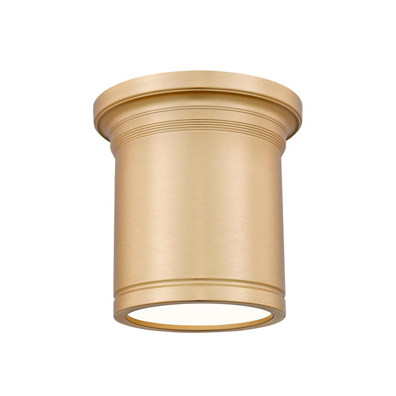 Mafalda 8 inch Modern Gold 1 Light Flush Mount, Modern Gold
