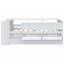 Lit de jour simple multifonctionnel avec tiroirs, lit gigogne, tête de lit, tables et station de charge USB pour des espaces de vie polyvalents-572664779