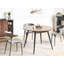SENIAC Extendable Oval Metal Base Dining Table