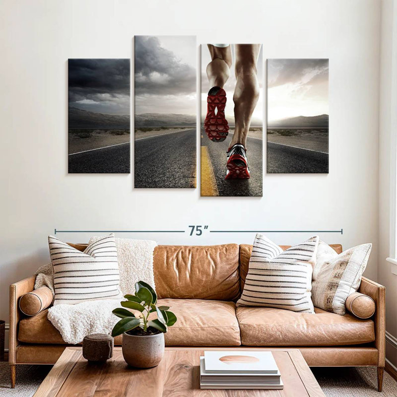 Sireci Athlete Running, 42" H x 68" W