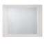 Miroir élégant et fonctionnel à finition brillante blanche pour la décoration intérieure