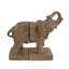 ELEPHANT BOOKENDS 23cm Carved Wood Effect