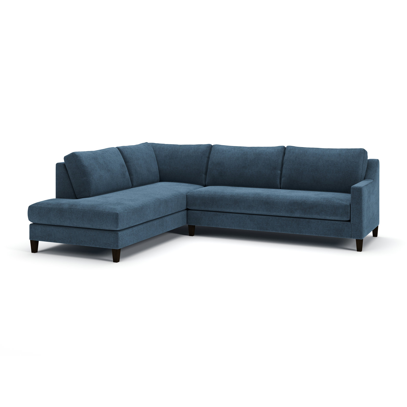Marlowe Chaise Sectional, Left Hand Facing, Bella Forest