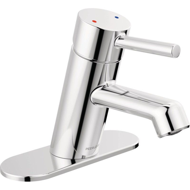 Precept Single-handle Bathroom Faucet with Drain Assembly, Chrome