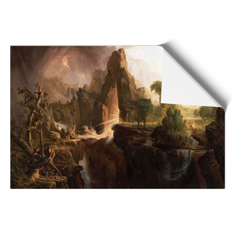 Expulsion From The Garden Of Eden by Thomas Cole - No Frame Painting, 21cm H x 30cm W x 0.1cm D