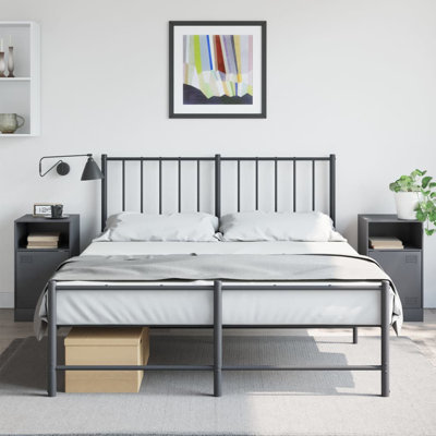 Lars 34.5cm W Steel Bedside Table