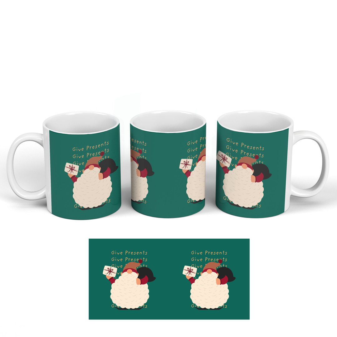 Festive Gonk With Presents Ceramic Classic Mug