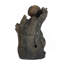 Fontaine décorative 3 niveaux 6,3 x 5,1 x 10,8 po, brun