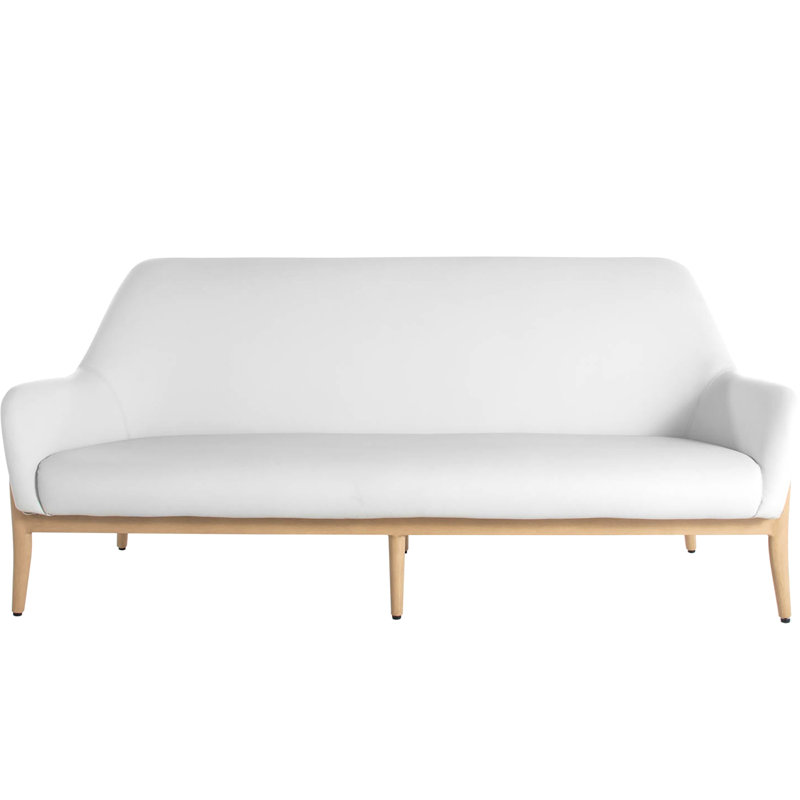 Palma 80" Wide Outdoor Rectangle Patio Sofa with Cushions