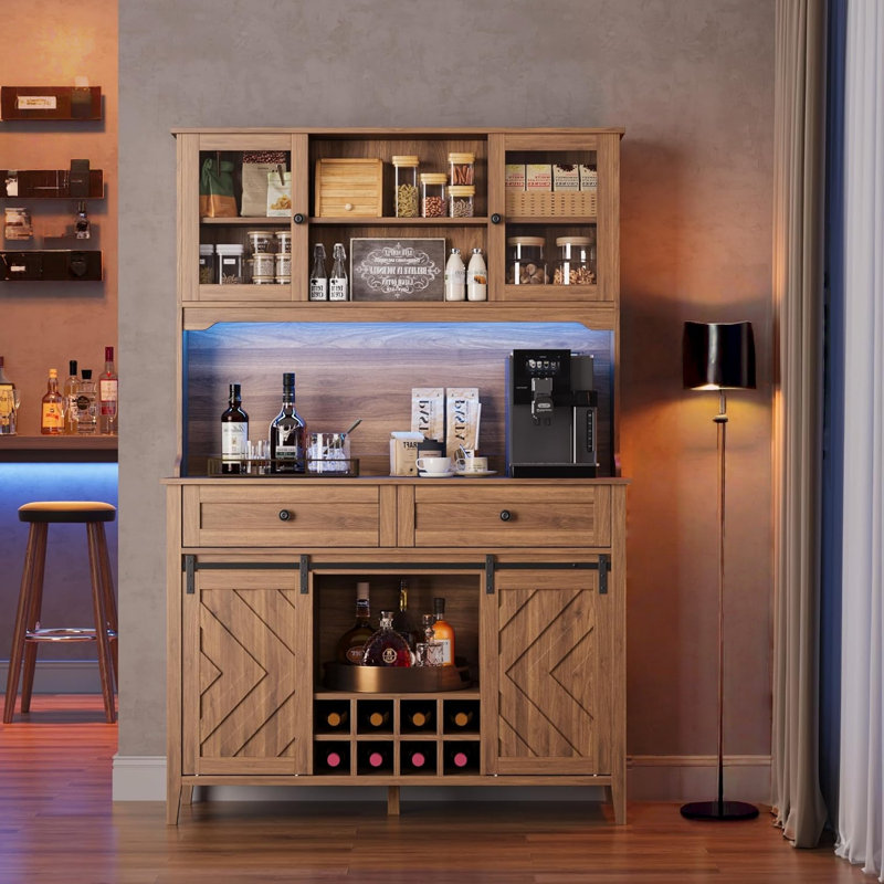 Bar Buffet Kitchen Buffet, Brun