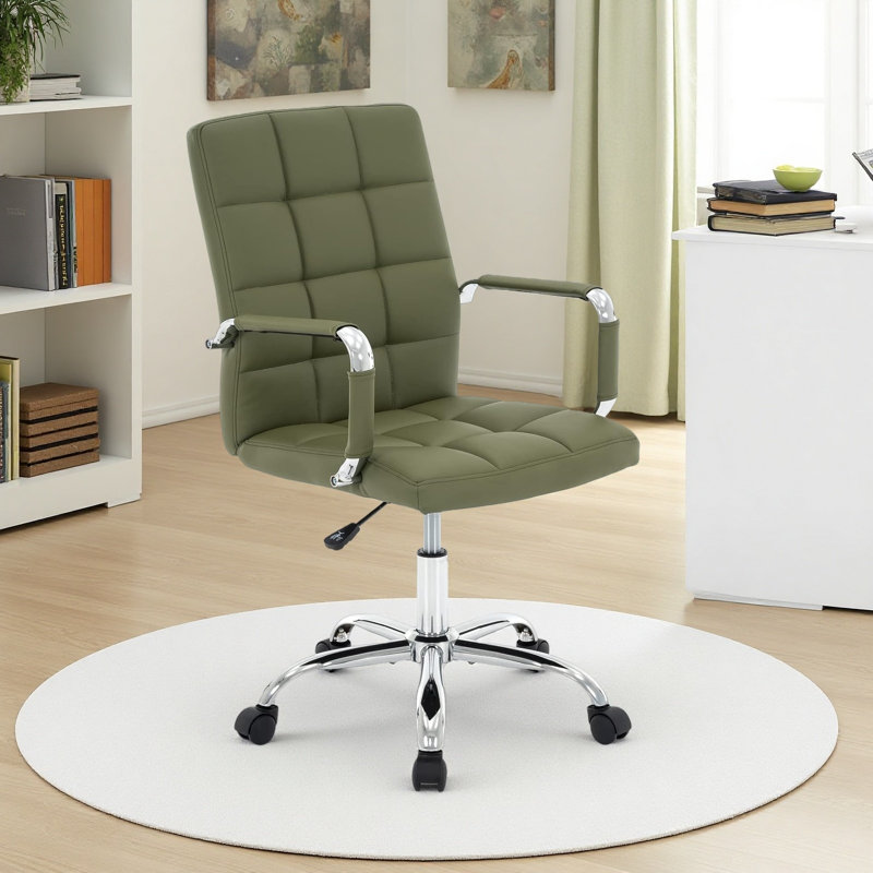 Chaise de bureau ergonomique Aime, Vert