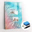 Magnetic Memo Board Whiteboard - 40 x 60cm - Includes Marker and Magnets - Palm leaves