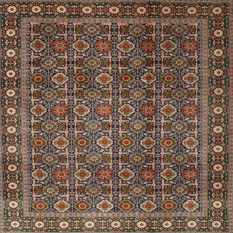 Ceard Oriental Indoor Rug, Square 4'