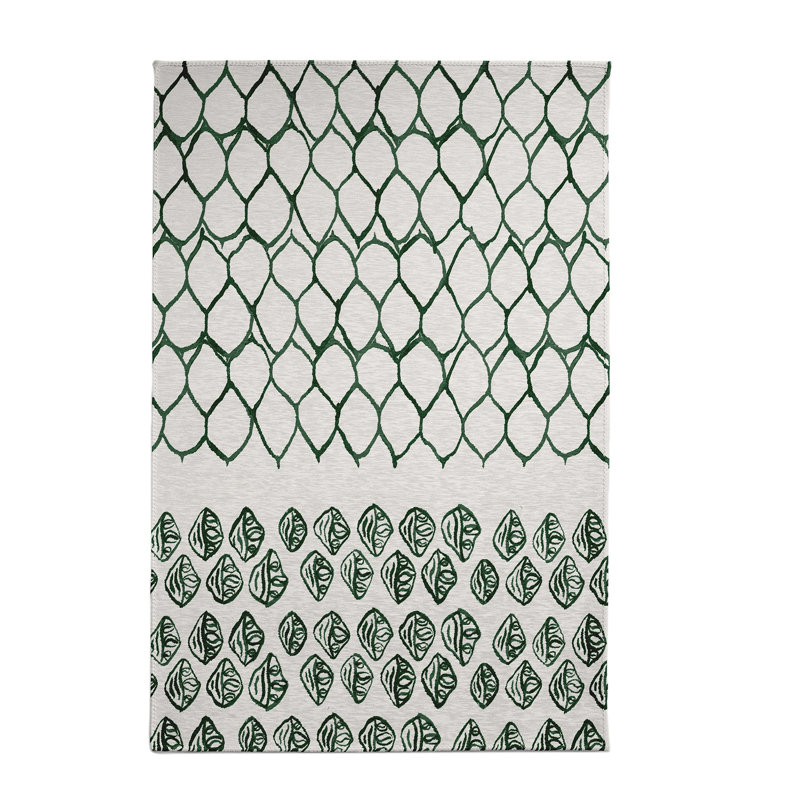 Chenille Geometric Indoor Rug, Rectangle 3' x 5'