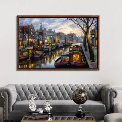 Canal Life by Evgeny Lushpin - Print on Canvas
