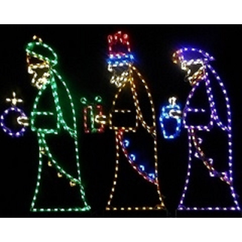 Grand présentoir lumineux des Fêtes de Noël