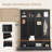 Practical Hall Tree With Hooks, Bench And Compartments, Ideal For Entryway Organization And Home Decor Enhancement-1189768590