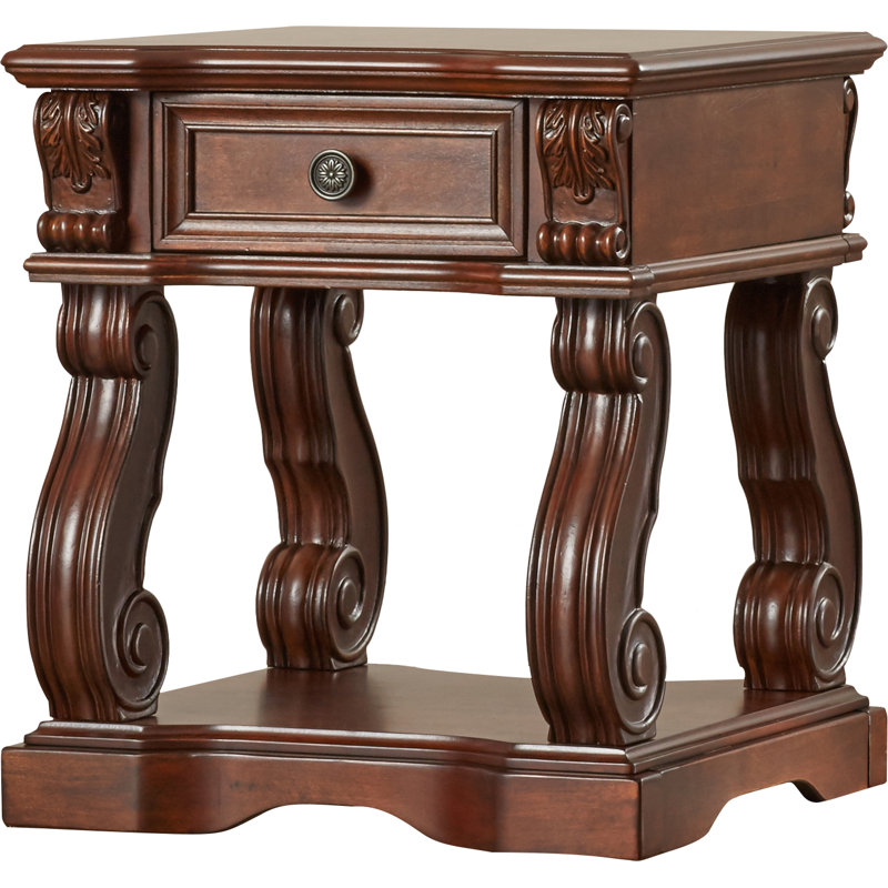 Steelville End Table with Storage
