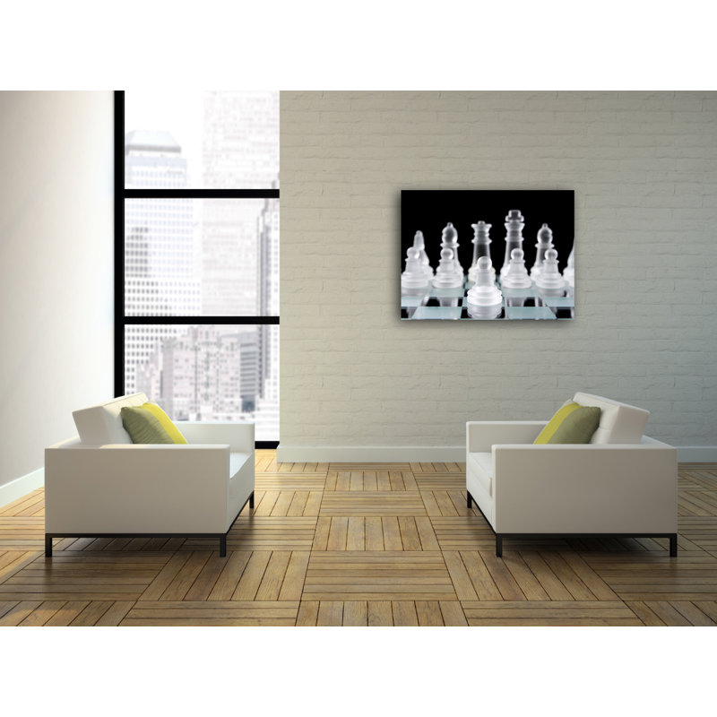 Lets Play Chess - Reproduction de photo sur toile tendue, H 20 po x l 30 po x P 1 po