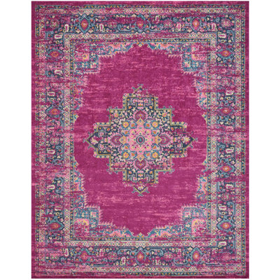 Tapis rose traditionnel Augusta