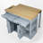 Kitchen Island with Extendable Dining Table-950181084