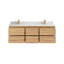 Meuble-lavabo mural double l 60 po x P 22 po x H 36 po-97753335