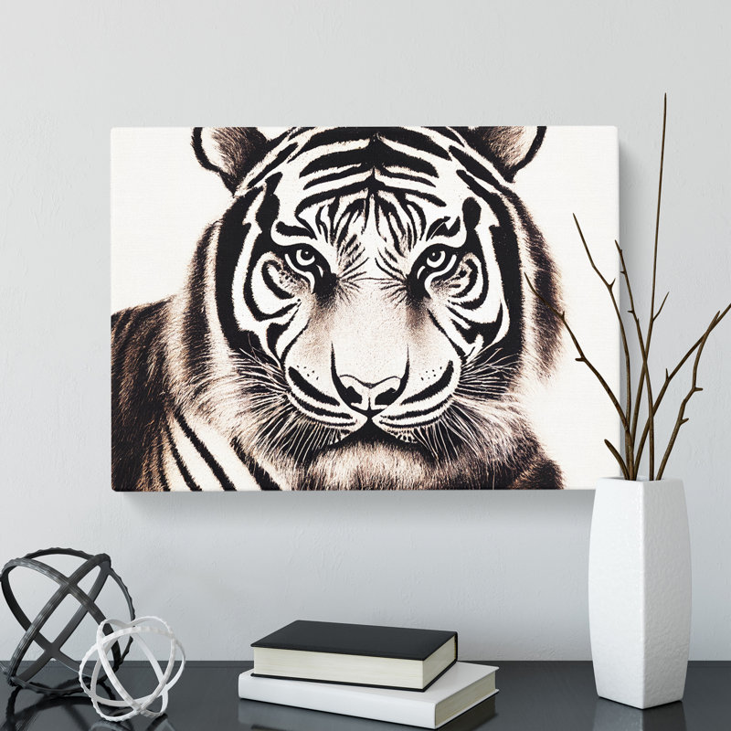 Tiger Art Vol.1 - Wrapped Canvas Print, 35cm H x 50cm W x 3cm D