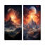Ensemble de salon mural Lunar Space Mountain-102572652-102572649