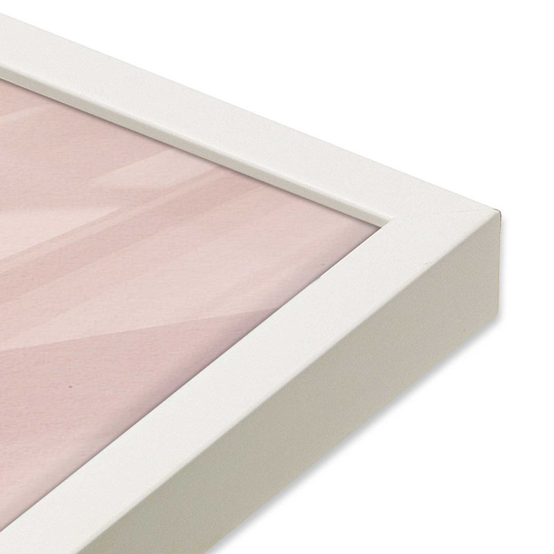 Imprimé pastel «Paradise Delight II», Cadre opaque blanc, H 25 po x l 19 po
