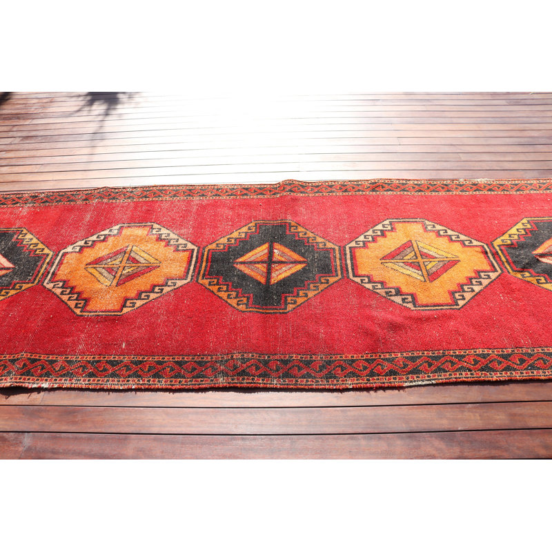 Tapis de couloir turc en laine fait à la main dans des tons neutres doux, idéal pour le vestibule ou le salon