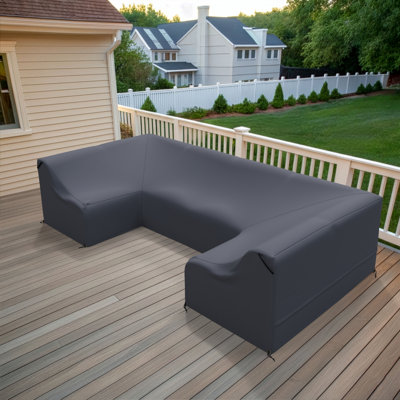 Housse pour canapé modulaire d'extérieur en U 124 po Praia Essie