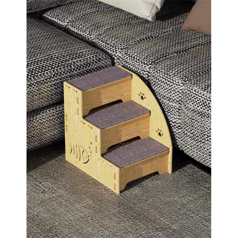 Escalier pour lit en bois