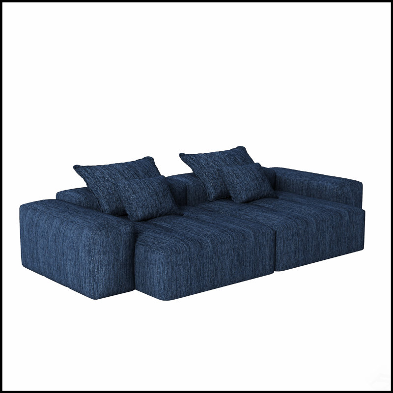 Canapé modulaire surdimensionné Modern, Bleu