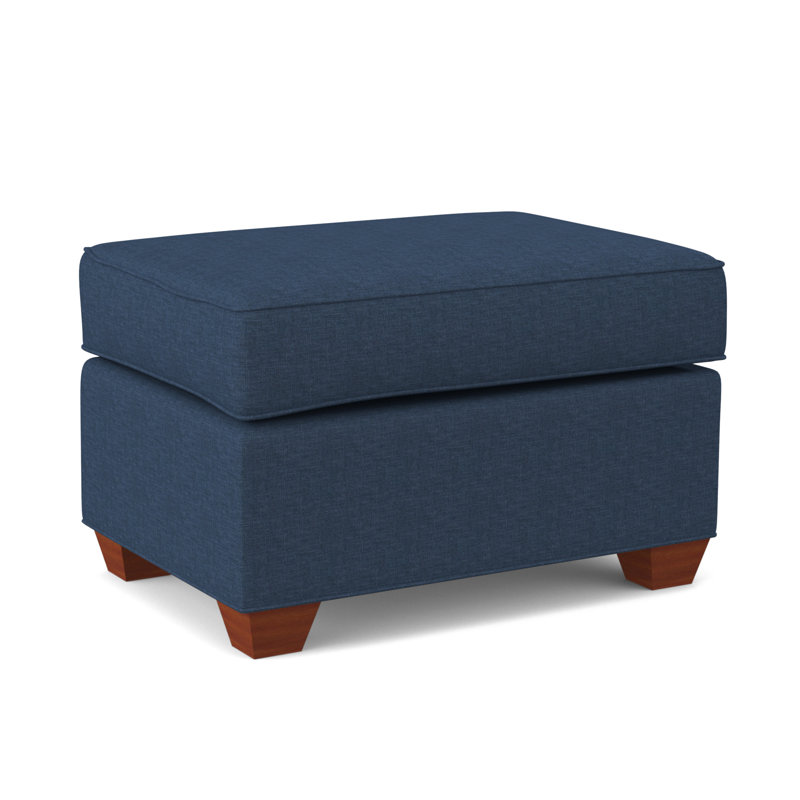 Clark 27" Wide Rectangle Standard Ottoman, BM Cherry, Archetype Admiral