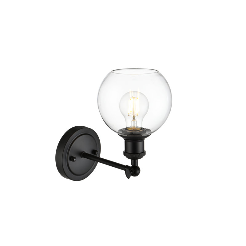 Passendale Swing Arm Sconce, Black