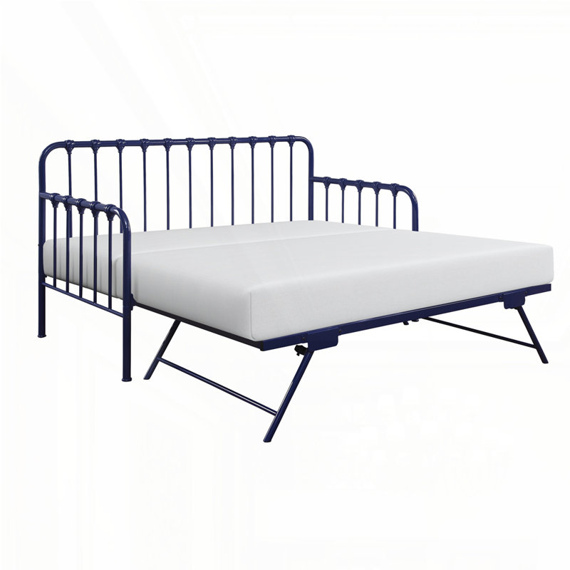 Lit de jour avec couchette relevable, Bleu marine