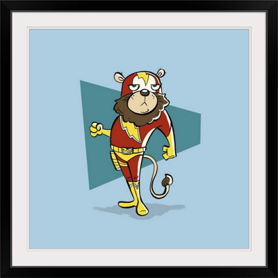 « lion-superhero animal art », impression