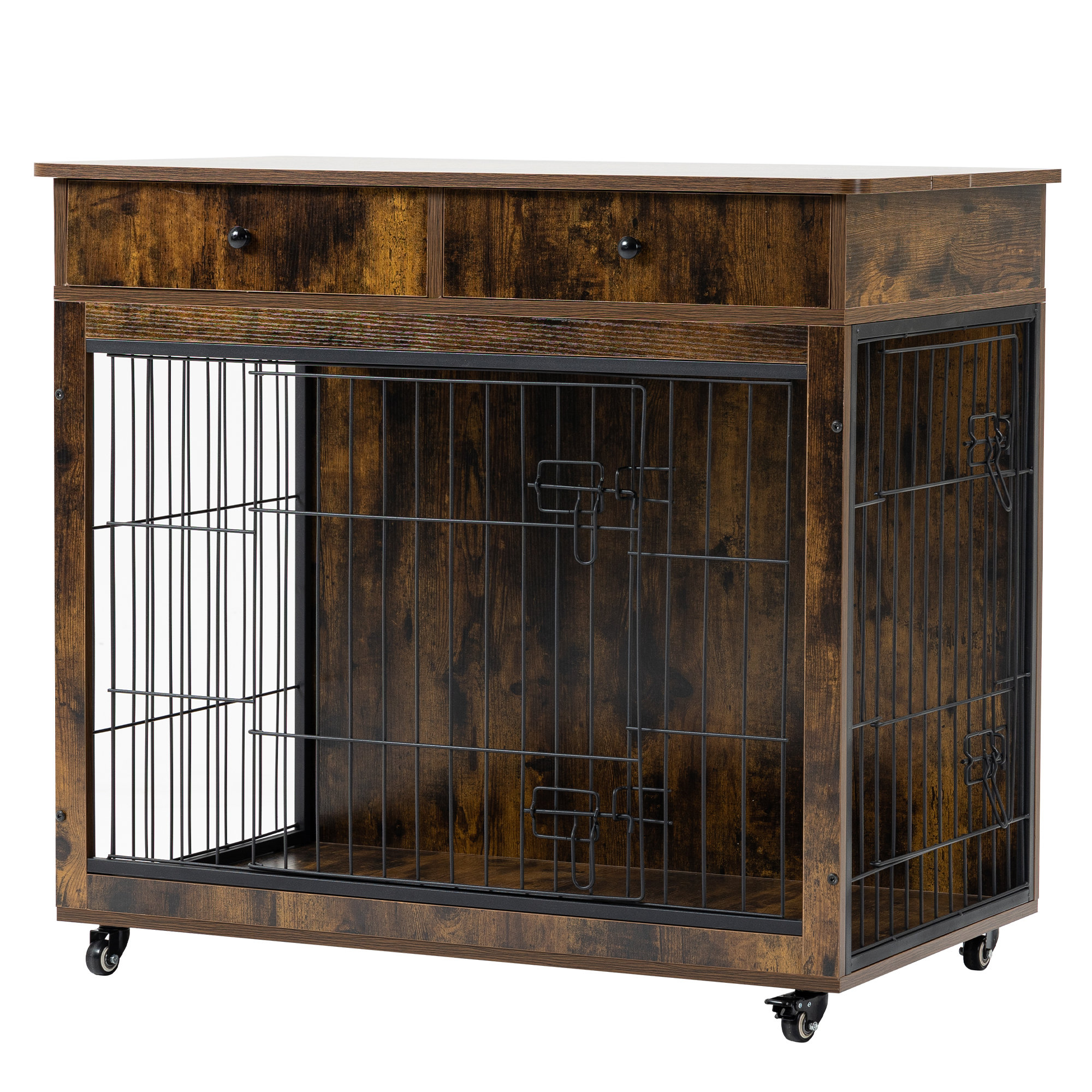 Image showcasing Tucker Murphy Pet™ Small Dog Indoor Pet Cage Coffee Table | Wayfair