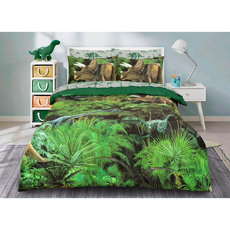 Ensemble d'édredon réversible en microfibre 5 pièces, Édredon pour grand lit + 2 taies décoratives pou