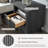 Set Of 2 Fluted Nightstands With Built-In Charging Station & Storage-883492799