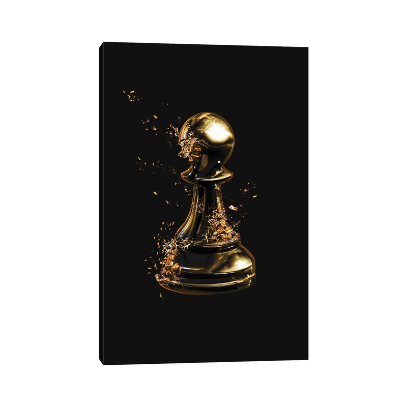 Broken Pawn by Gab Fernando - Wrapped Canvas Print, 20.32 cm H x 30.48 cm W
