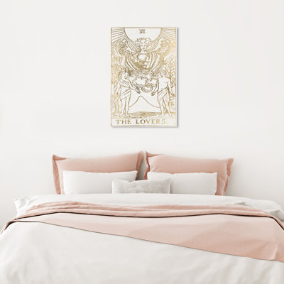" Spiritual And Religious The Lovers Tarot, Glam Gold " by Oliver Gal